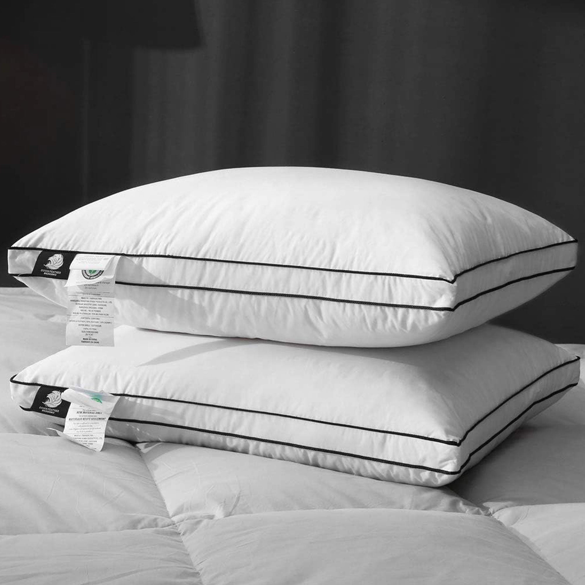 APSMILE Goose Feathers & Down Pillow w/Gusseted Pillow Inserts (Used) - VMInnovations