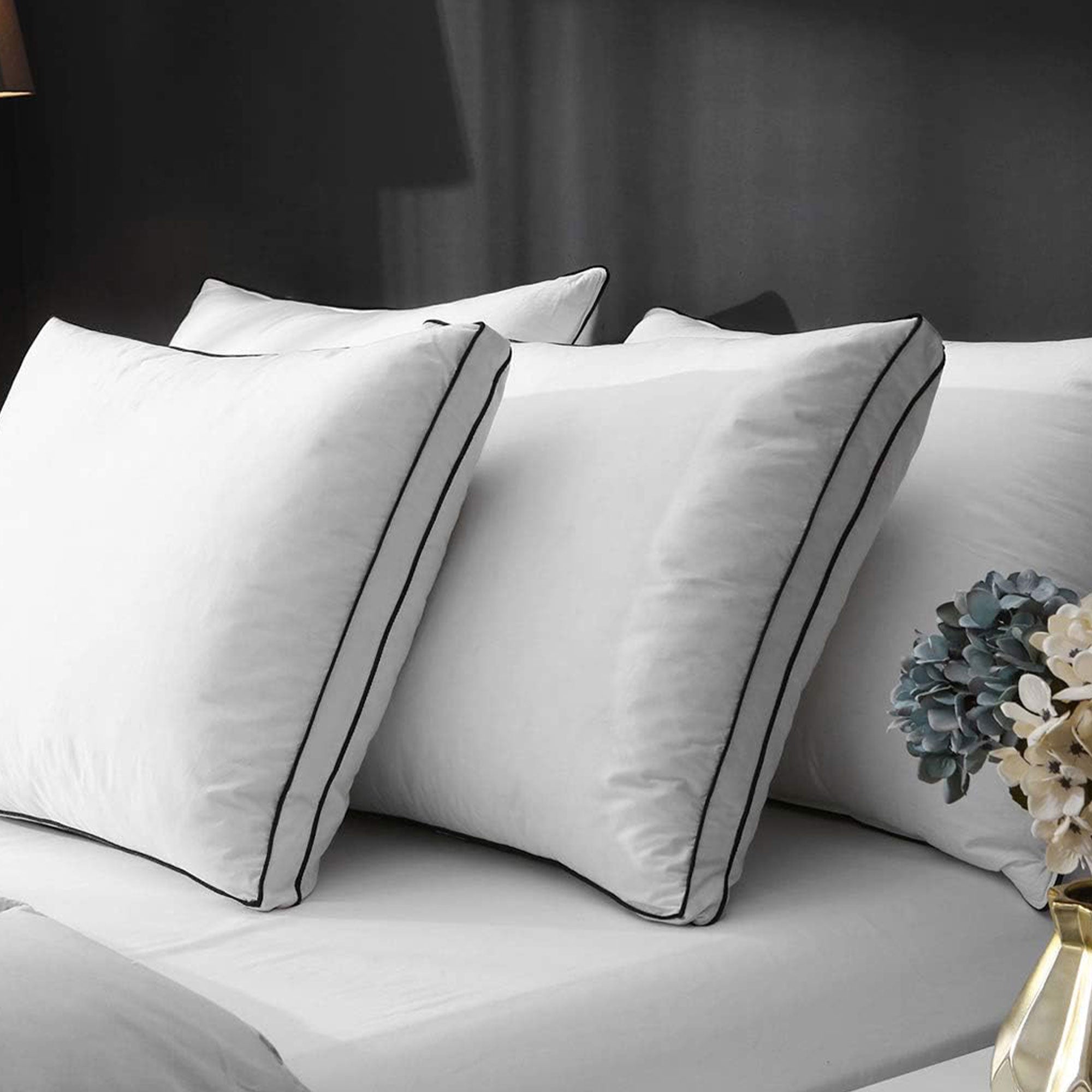APSMILE Goose Feathers & Down Pillow w/Gusseted Pillow Inserts (Used) - VMInnovations