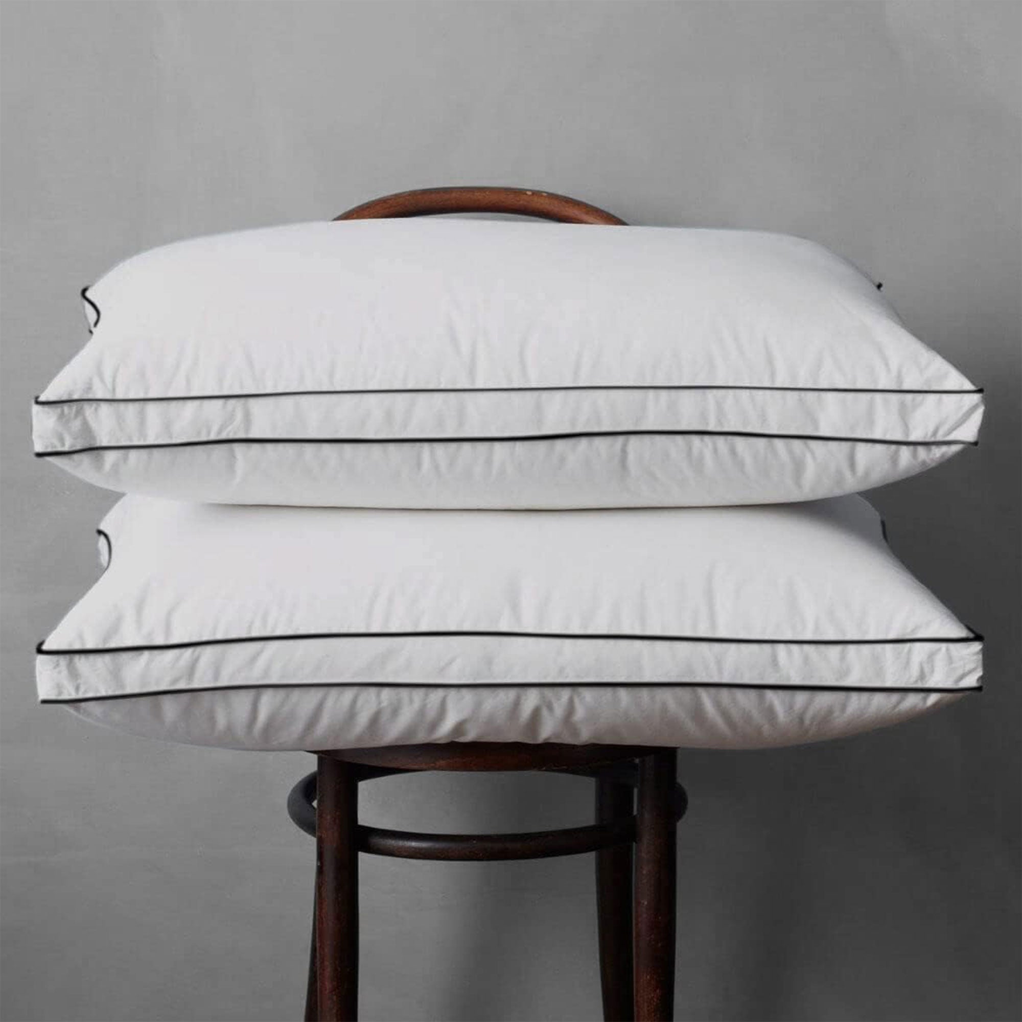 APSMILE Goose Feathers & Down Pillow w/Ultra Soft Cotton for Side Sleepers(Used) - VMInnovations