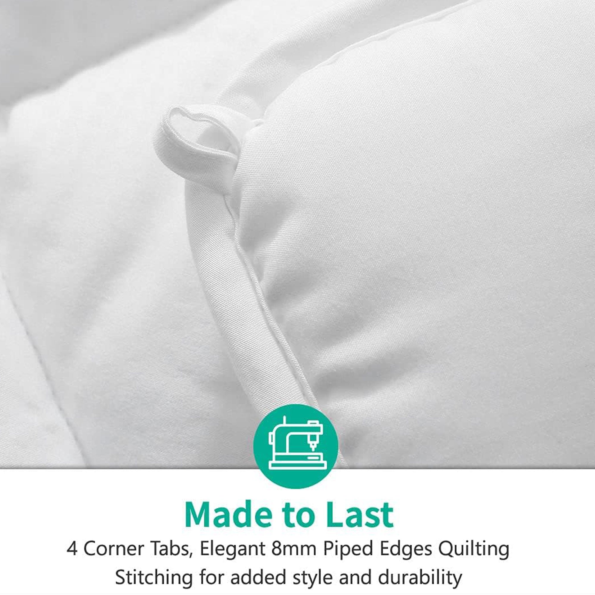 APSMILE Reversible Down Alternative Full King Comforter, All White (Used) - VMInnovations