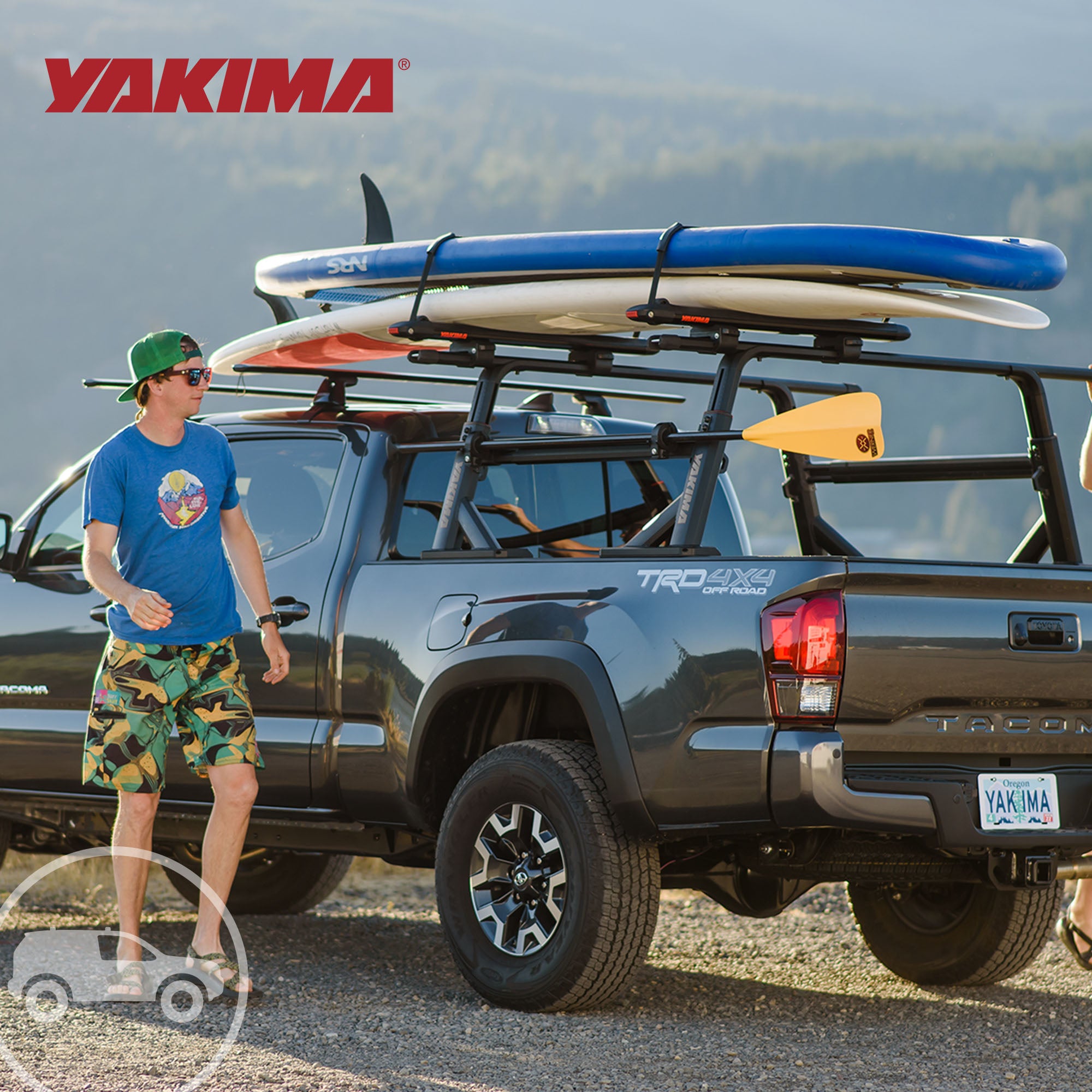 Yakima 68 Inch Heavy Duty Crossbars w/Rubber Infill, Works w/StreamLine Towers - VMInnovations