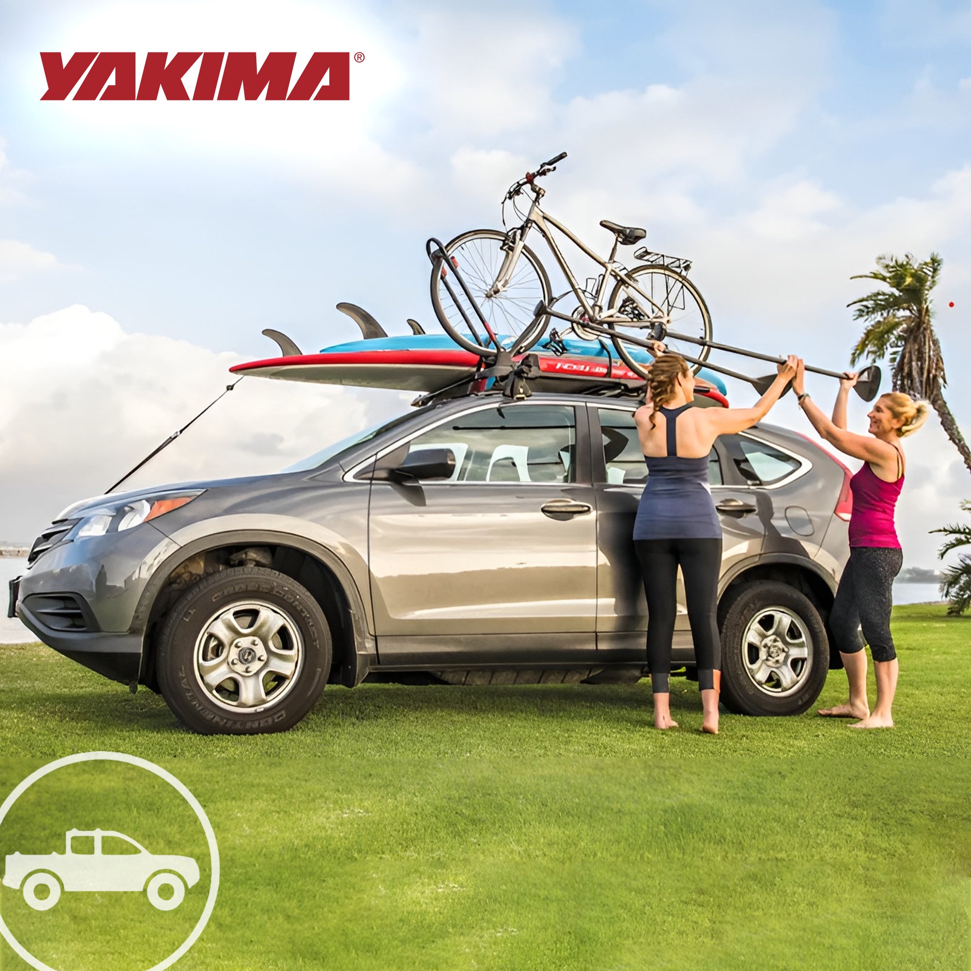 Yakima SupDawg Roof Mount, Kayak, Surfboard Rack for Yakima Crossbars(For Parts)