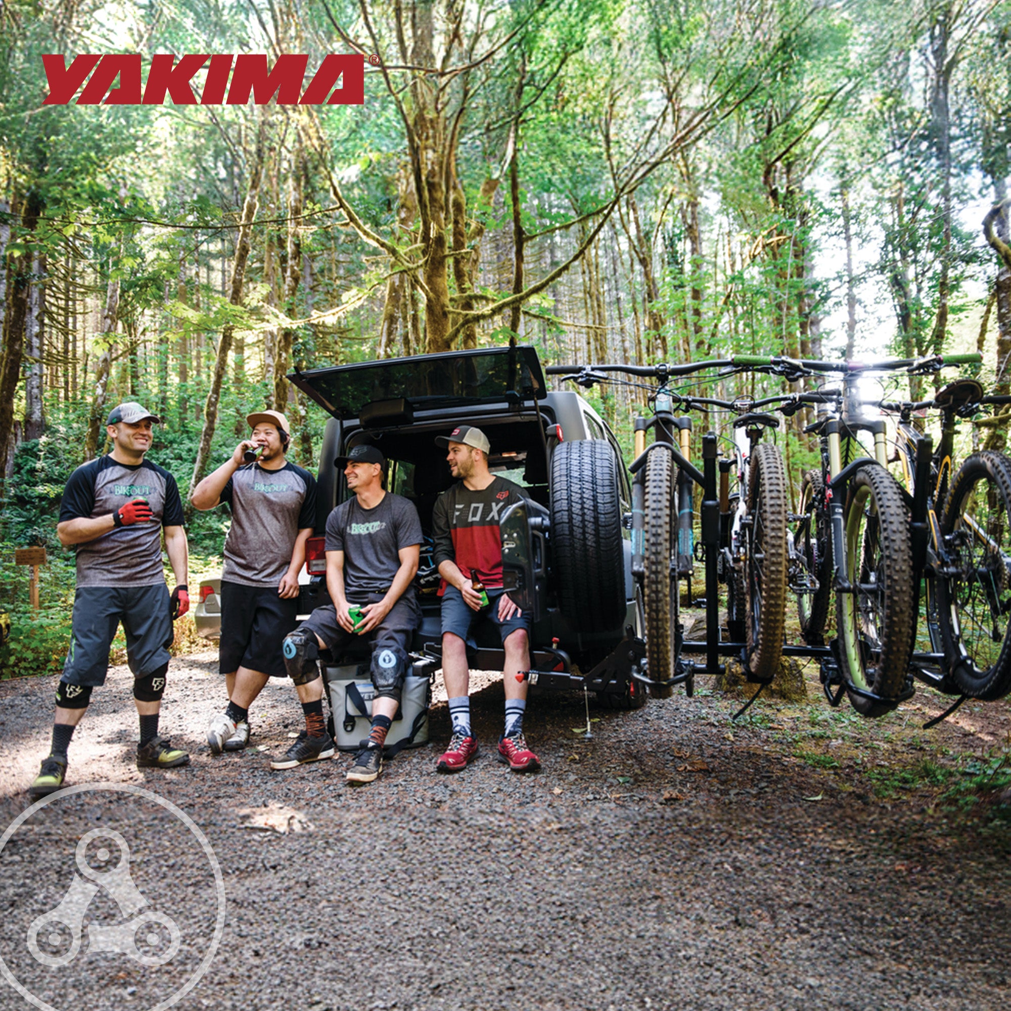 Yakima OnRamp LX Bike Rack with Ramp and Wheel Straps and BackSwing Adapter