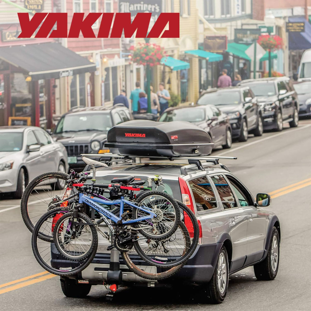 Yakima Tilt Away Hitch Bike Rack Holds 5 Bikes for Cars, SUVs, Trucks (Open Box)