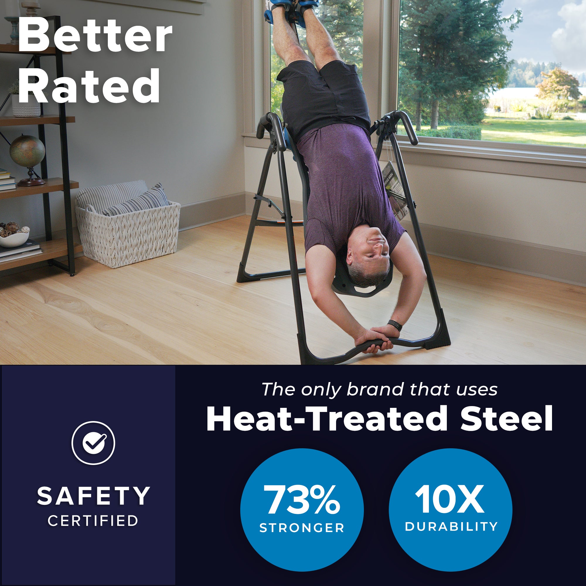 TEETER FitSpine X1 Inversion Table w/Flexible 8 Point Floating Suspension (Used) - VMInnovations