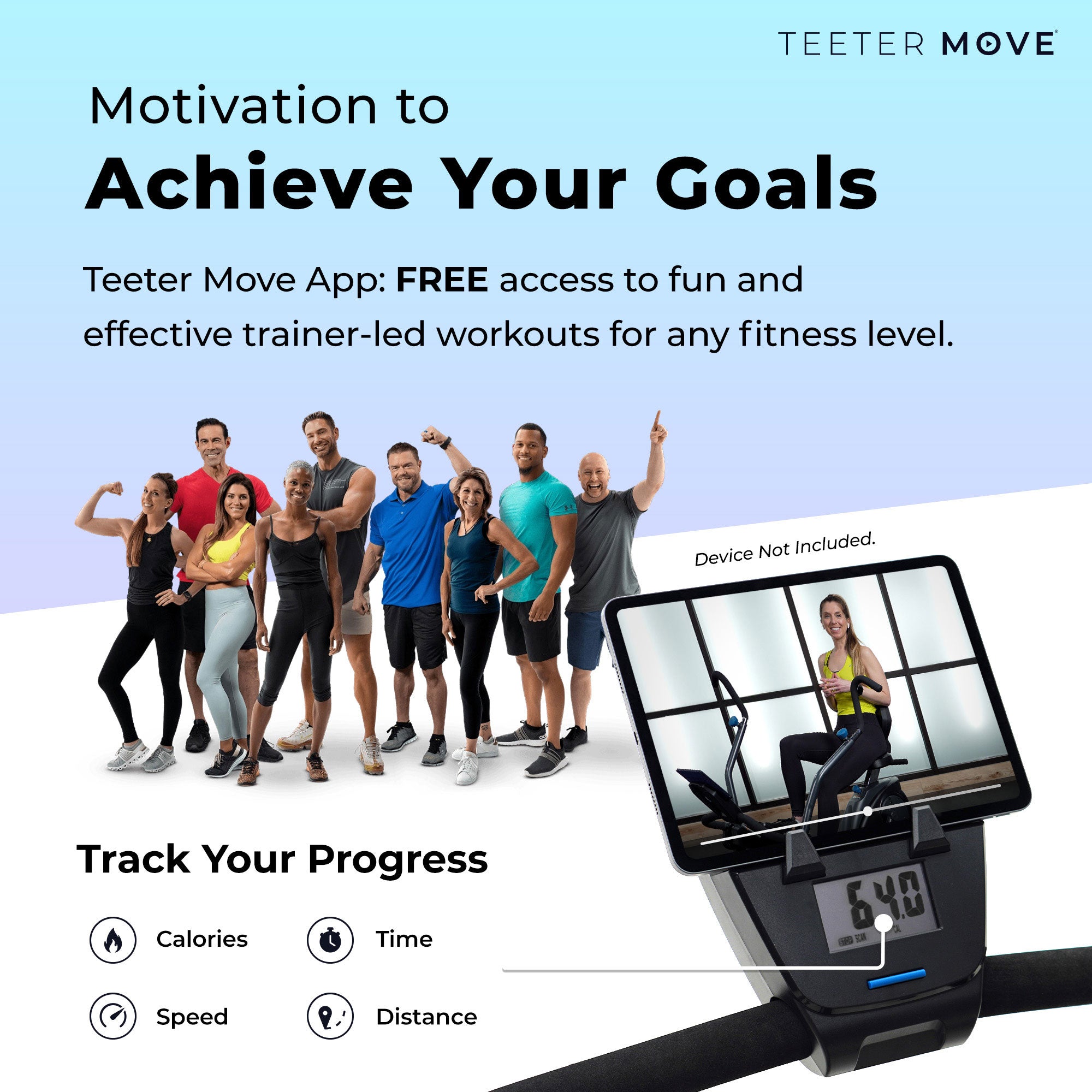 Teeter 106.9lb FreeStep LT1 Recumbent Cross Trainer & Elliptical, Black (Used) - VMInnovations