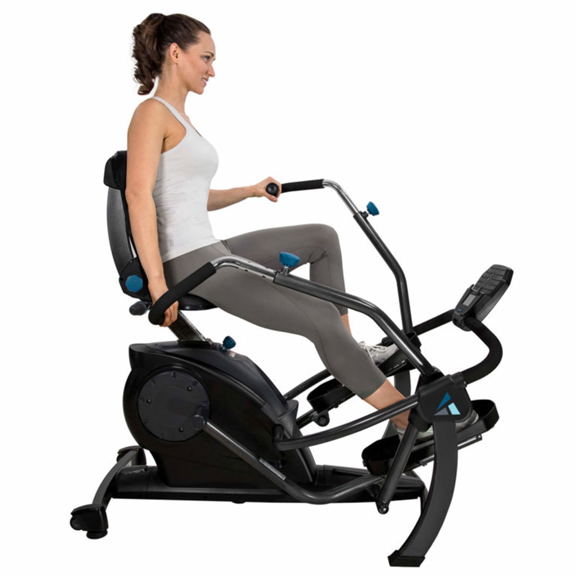 Teeter 106.9lb FreeStep LT1 Recumbent Cross Trainer & Elliptical, Black (Used) - VMInnovations