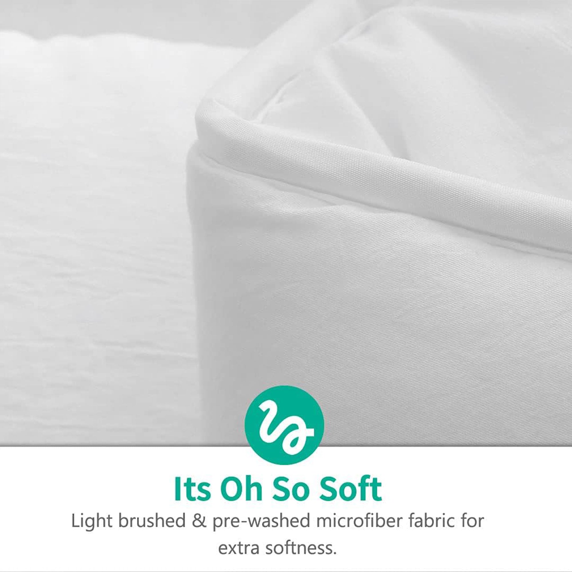 APSMILE Reversible Full/Queen Soft Microfiber All White Bed Comforter (Open Box) - VMInnovations