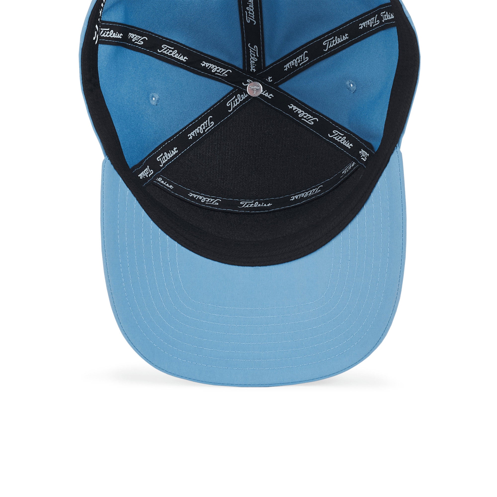 Titleist Diego Semi Curved Bill Split Panel Snapback Golf Cap, Niagara/Black