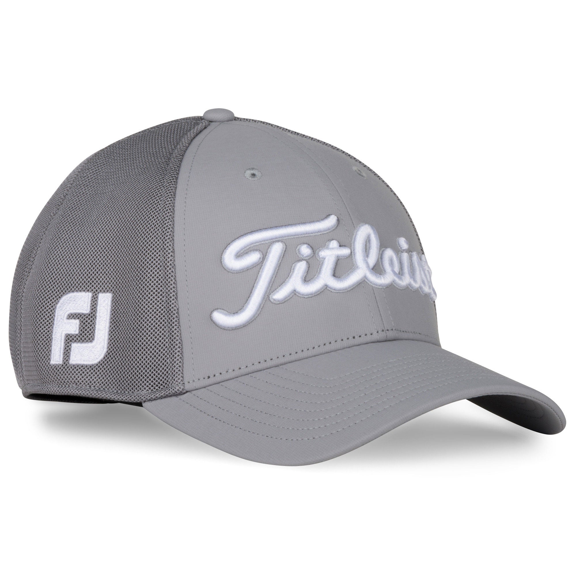 Titleist Tour Sports Small to Medium Mesh Standard Curve Bill Golf Cap Hat, Gray - VMInnovations