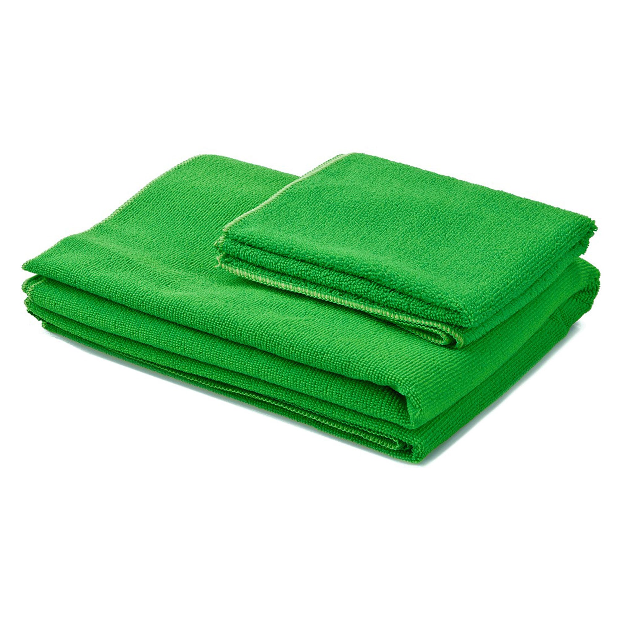 BalanceFrom 7pc Yoga Set with Mat, Stretch Strap & Knee Pad, Green (Open Box)