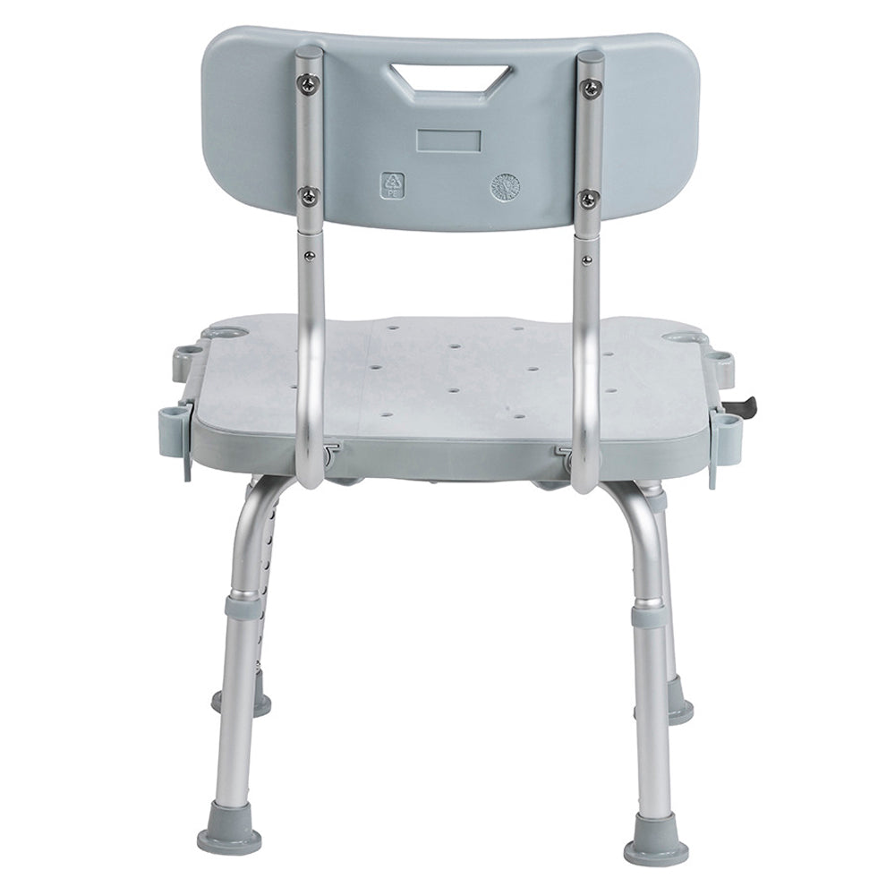Drive Medical PreserveTech 360 Degrees Swivel Adjustable Height Bath Chair, Grey (Open Box)