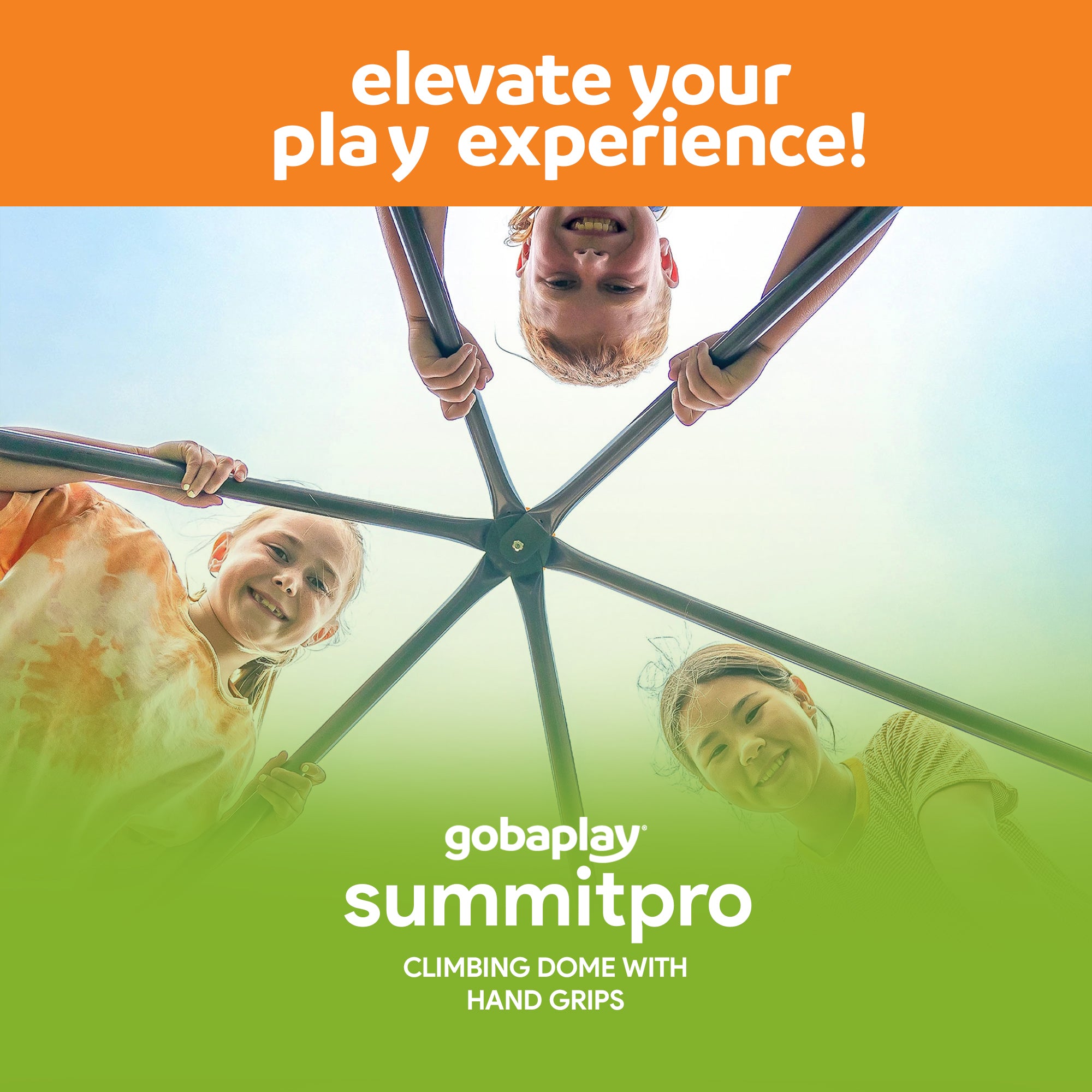 gobaplay SummitPro Climbing Dome – 7.5ft Heavy Duty Kids Climber with Hand Grips