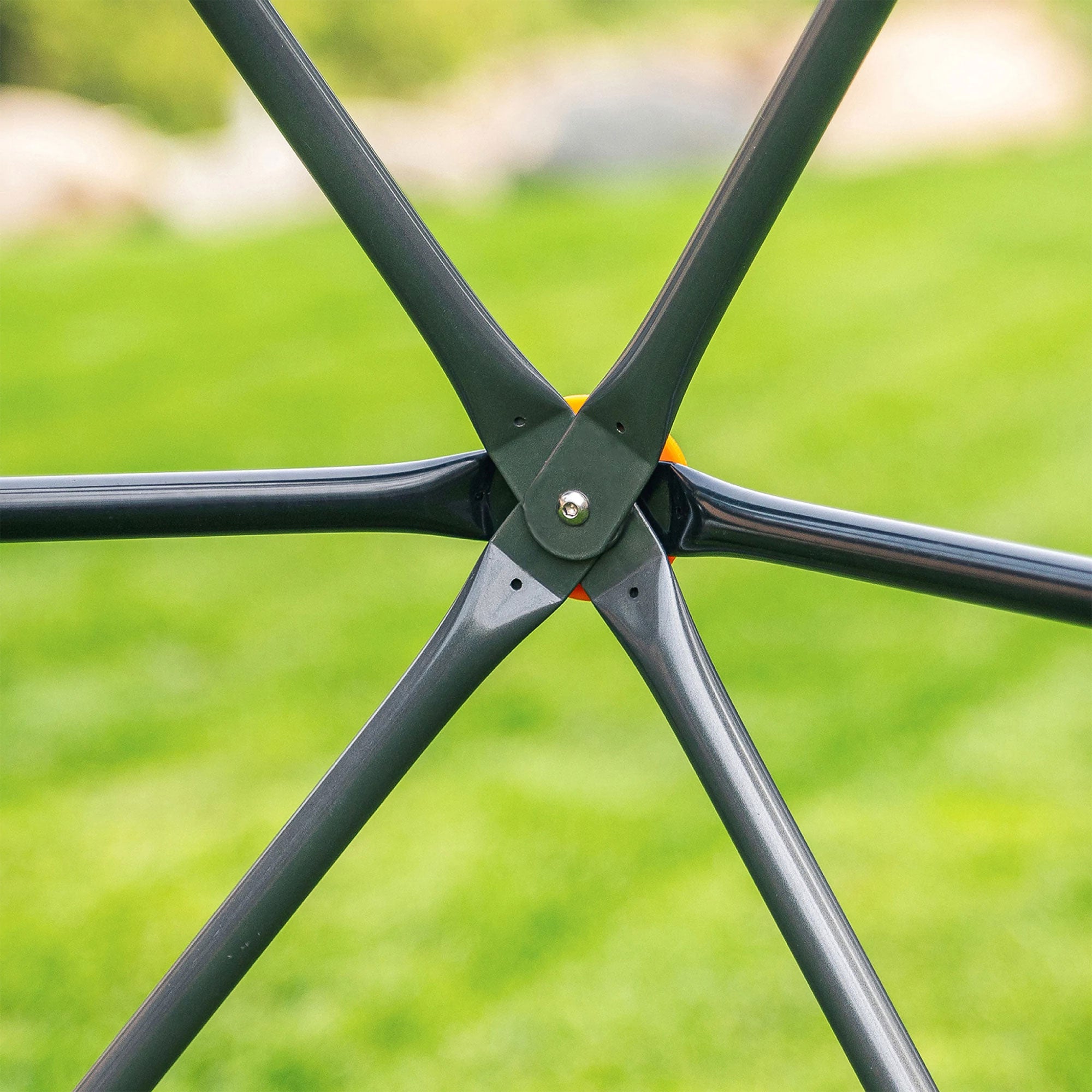 gobaplay Large Powder Coated Steel Geometric Climbing Dome with 3 Sleek Anchors (For Parts) - VMInnovations
