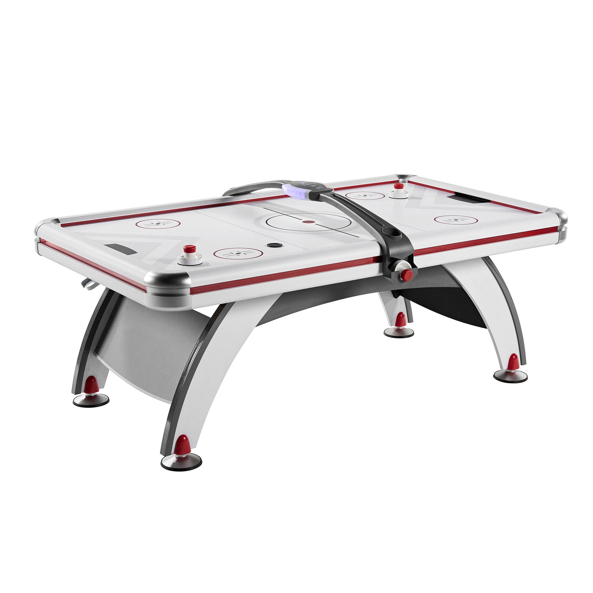 ESPN 7 ft Air Hockey Table w/Electronic Scorer, 2 Pucks & 2 Pushers (Used) - VMInnovations