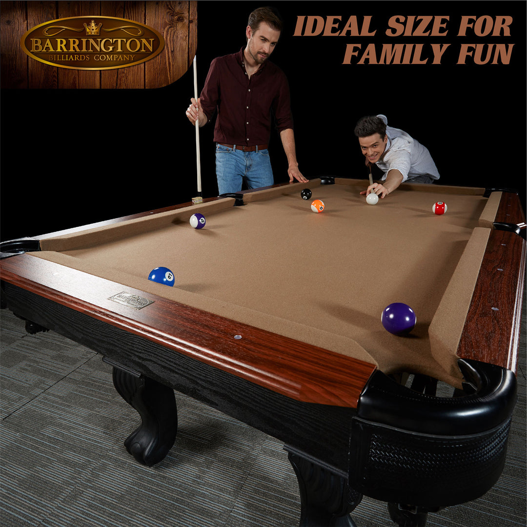 Barrington Billiards 7.5' Pocket Table w/Pool Ball & Cue Stick Set(Open Box) - VMInnovations