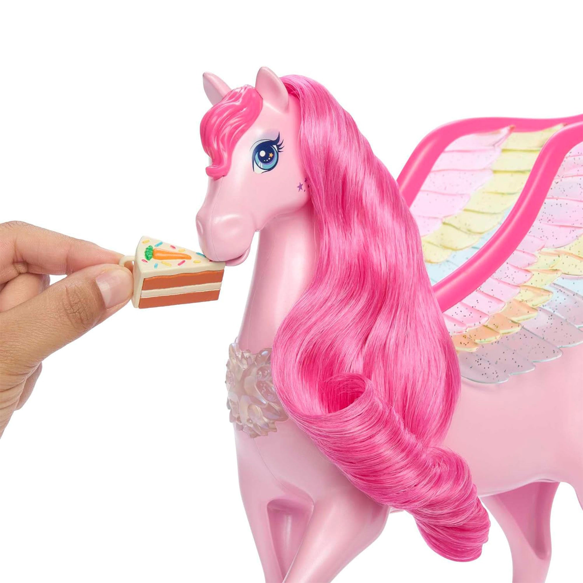 Barbie A Touch of Magic Pegasus Winged Horse and Puppy Toy and Accessories, Pink - VMInnovations