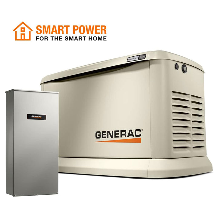 Generac Guardian 26KW Home Standby Generator with 200 Ampere Transfer Switch - VMInnovations