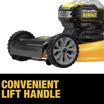 DEWALT 20V MAX Self Propelled 21.5" Automatic Brushless Lawn Mower with Charger