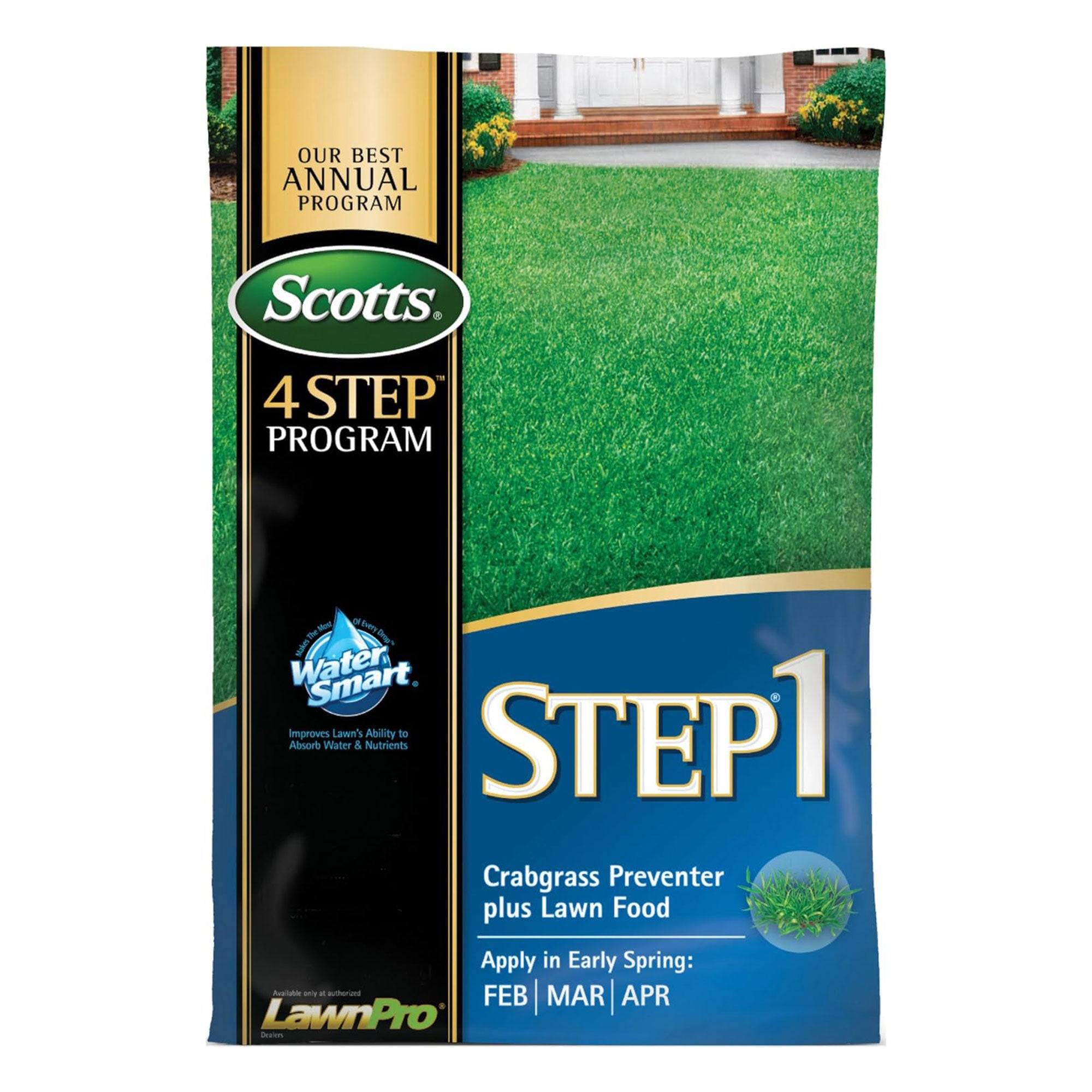 Scotts 4 Step Program Step 1 Crabgrass Preventer Lawn Food Granules for Yards