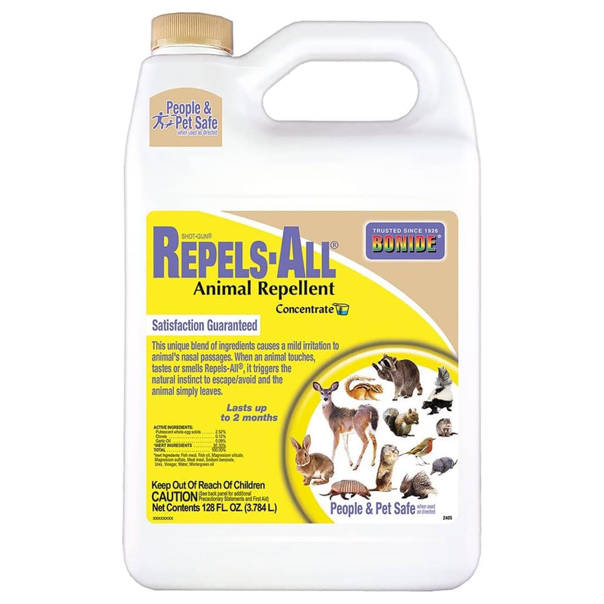 Bonide 128 Fluid Ounce Repels All Repellent Concentrate for Outdoor Pest Control - VMInnovations