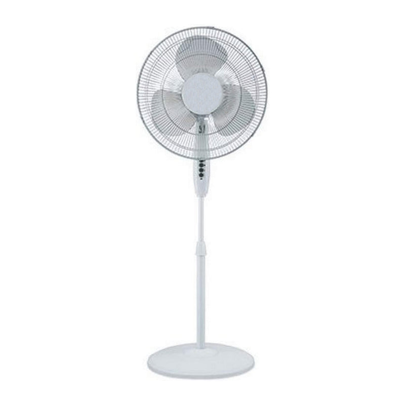 HomePoint 16-Inch 3 Speed Tilt Head Oscillating Standing Fan, White (Open Box)