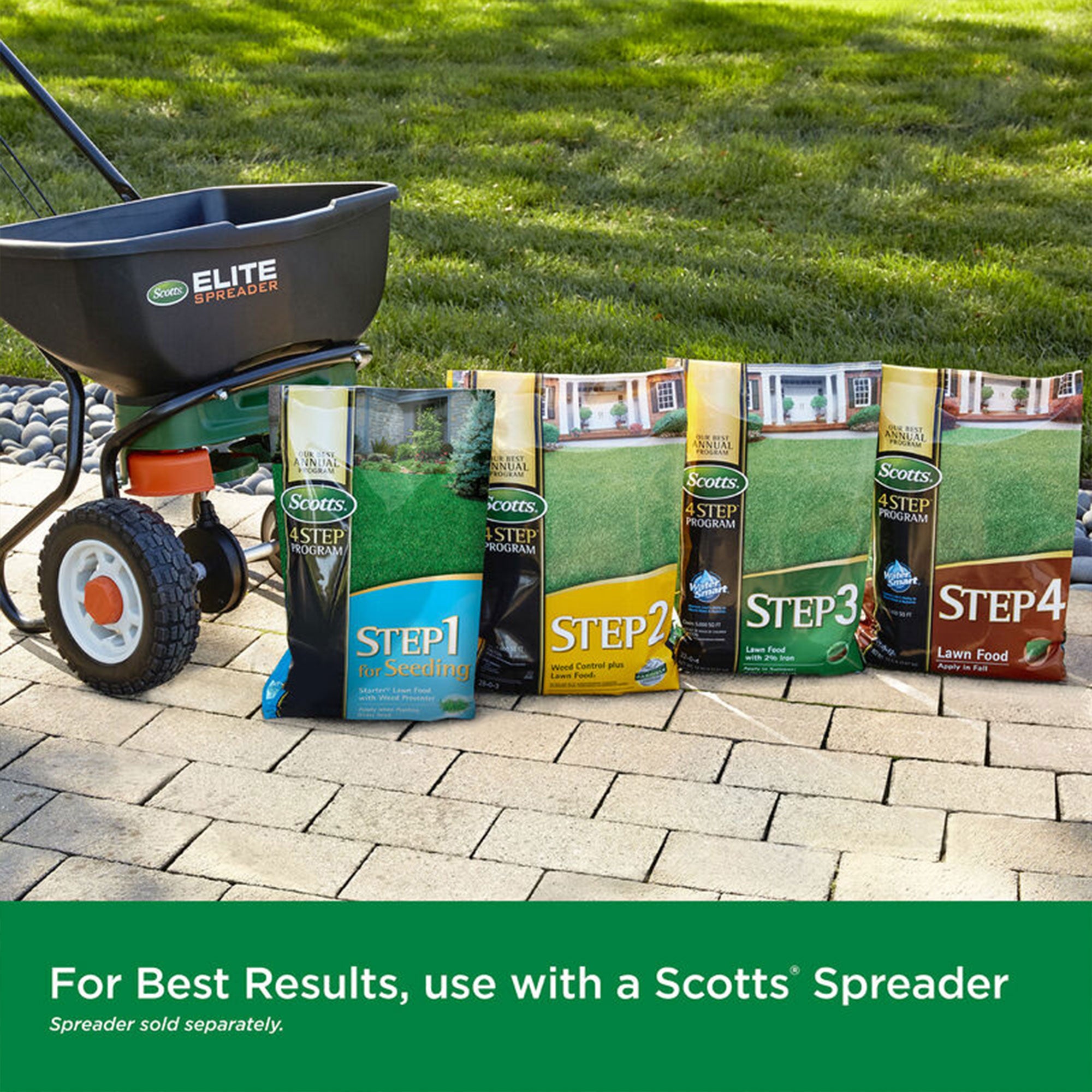 Scotts Step 1 for Seeding Starter Lawn Food w/Weed Preventer Covers 5000 Sq. Ft.