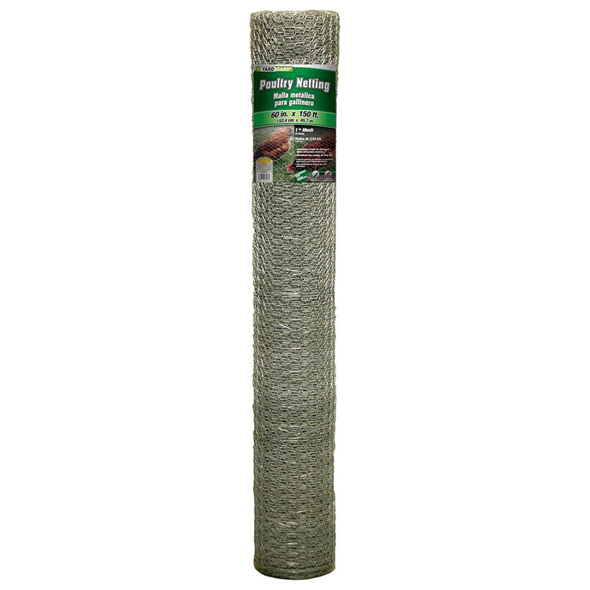 YARD GARD 150 Foot Galvanized Poultry Chicken Coop Wire Netting Mesh Fencing - VMInnovations