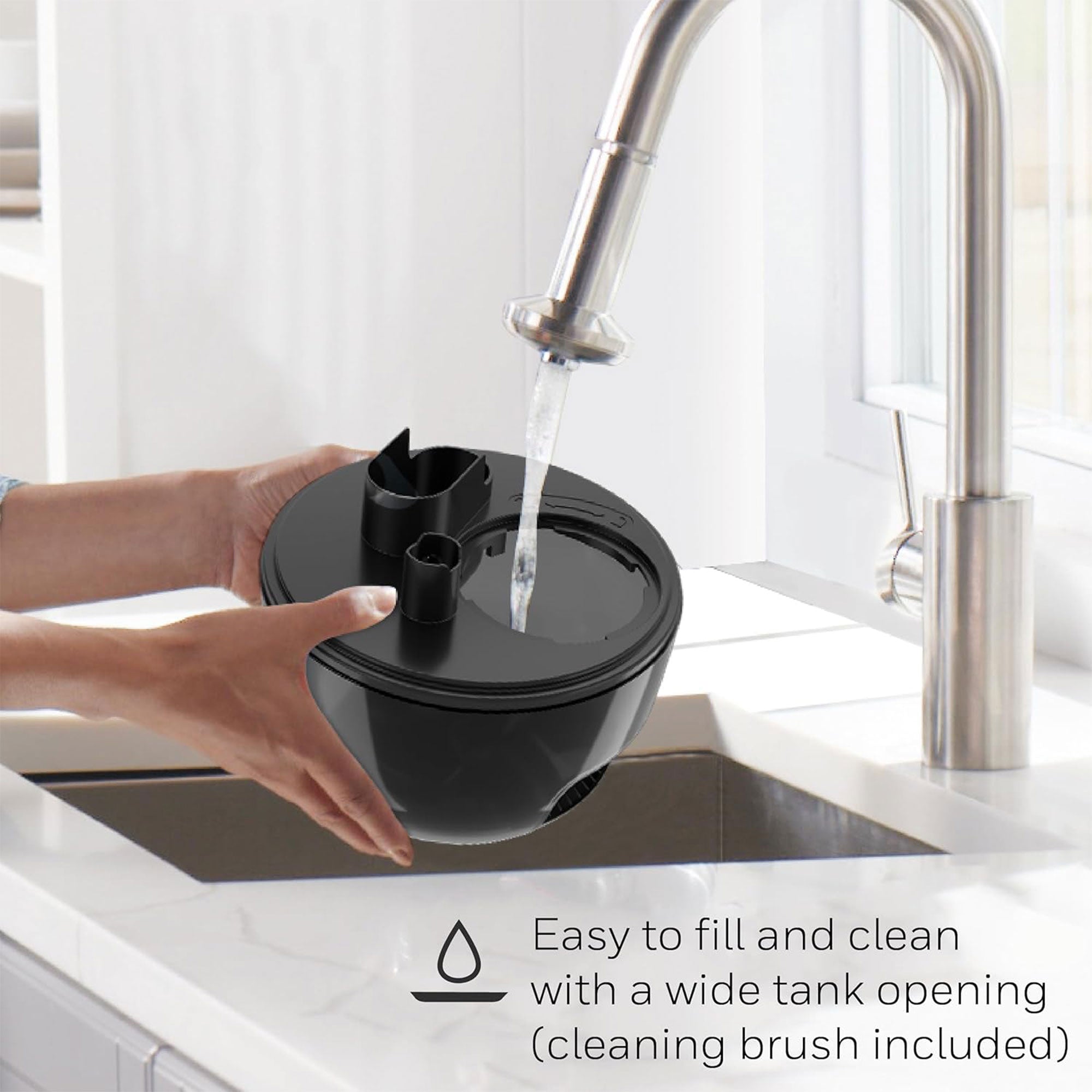 Honeywell Small Compact Mini Cool Mist Humidifier, Black (Used) - VMInnovations