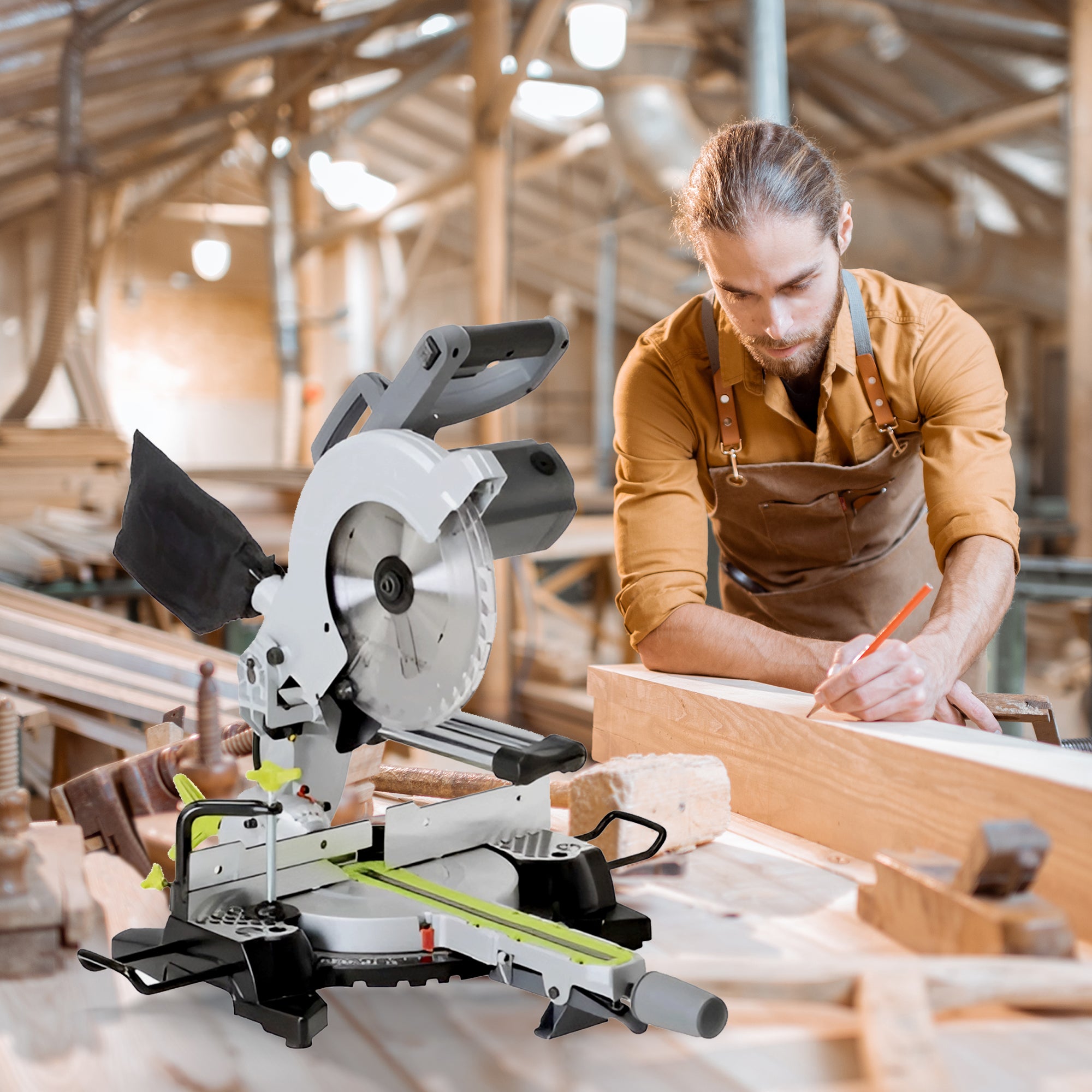 Master Mechanic 10" Compact Sliding Miter Circular Saw with Laser Guide (Used) - VMInnovations