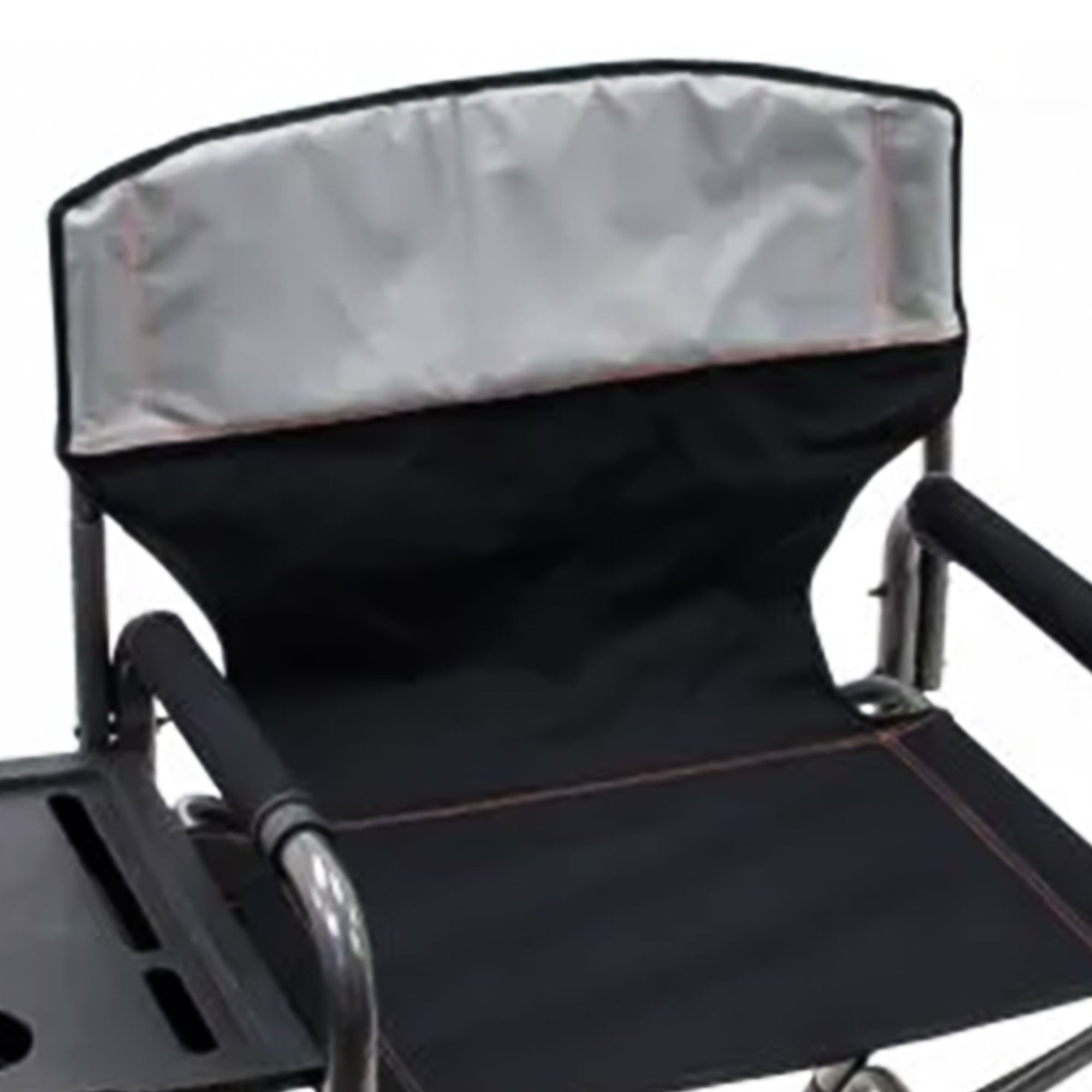 RIO Brands XXL Director’s Chair w/Side Table & Carry Straps, Gray (Open Box) - VMInnovations