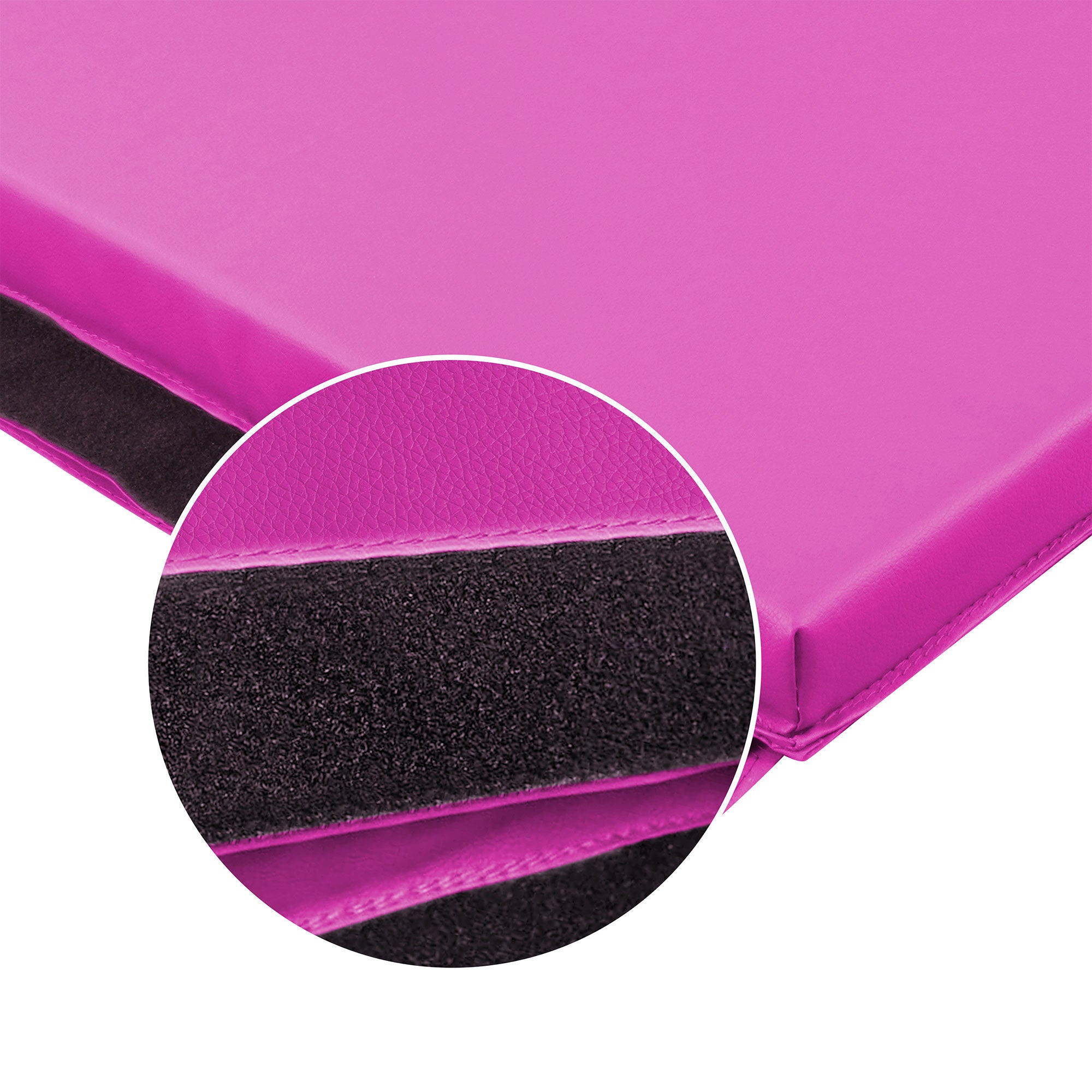 BalanceFrom 4' x 6' x 2" All Purpose Folding Gymnastics Gym Mat, Pink (Open Box) - VMInnovations