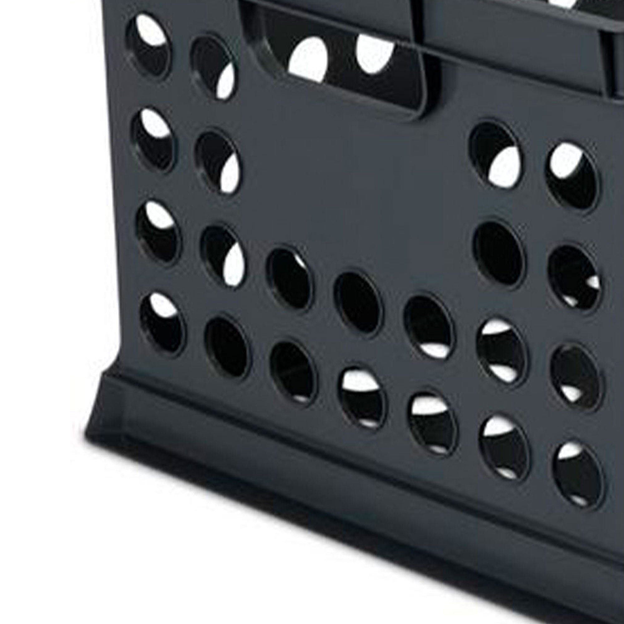 Sterilite Stackable Plastic Storage Open Crate Bin Organizer Box, Black (6 Pack) - VMInnovations