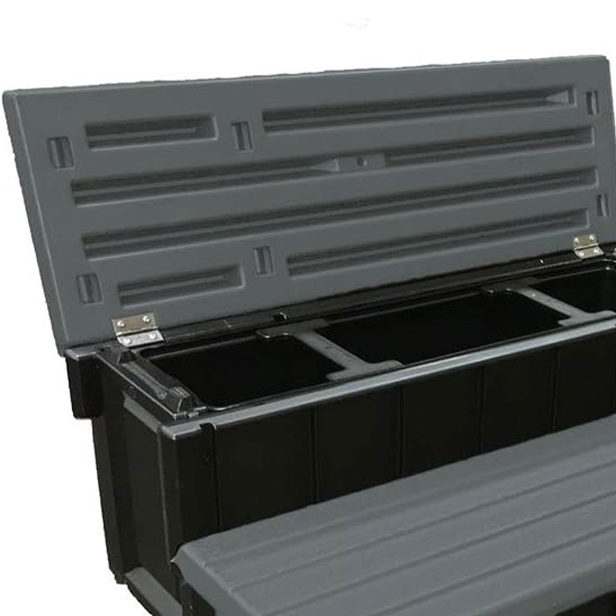 Confer Plastics Leisure Accents Outdoor Spa Hot Tub Storage Steps, Deep Gray - VMInnovations