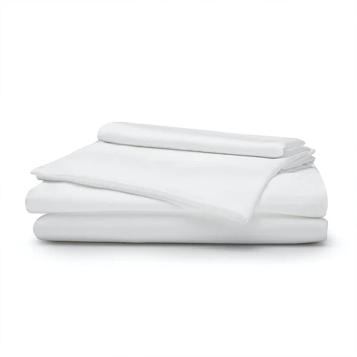 Sleepgram Viscose from Bamboo Twin Bed Sheet Set w/2 Pillowcases,White(Open Box) - VMInnovations