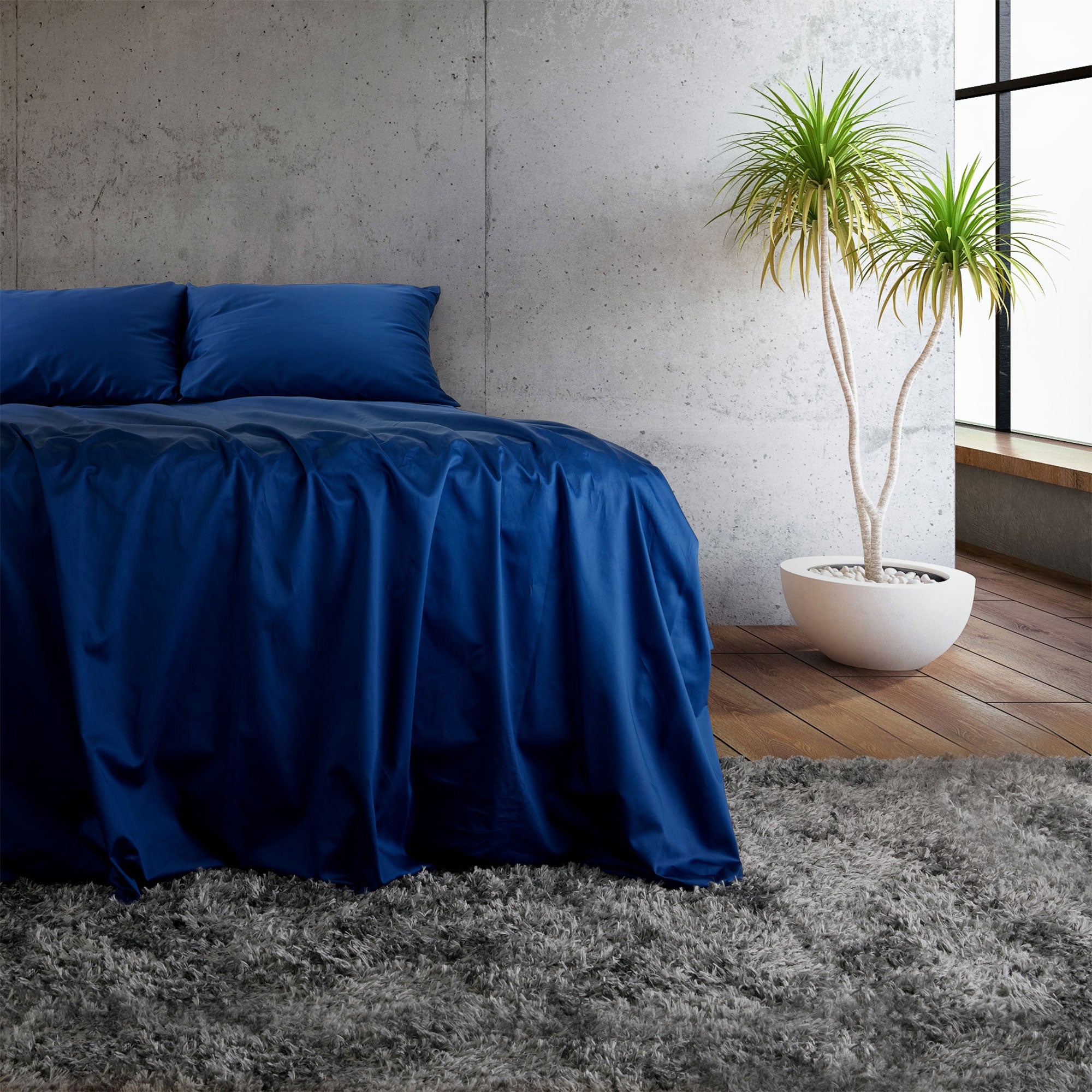 Sleepgram Supima 400 Thread Count Cotton Duvet Cover with Travel Bag, (Open Box)