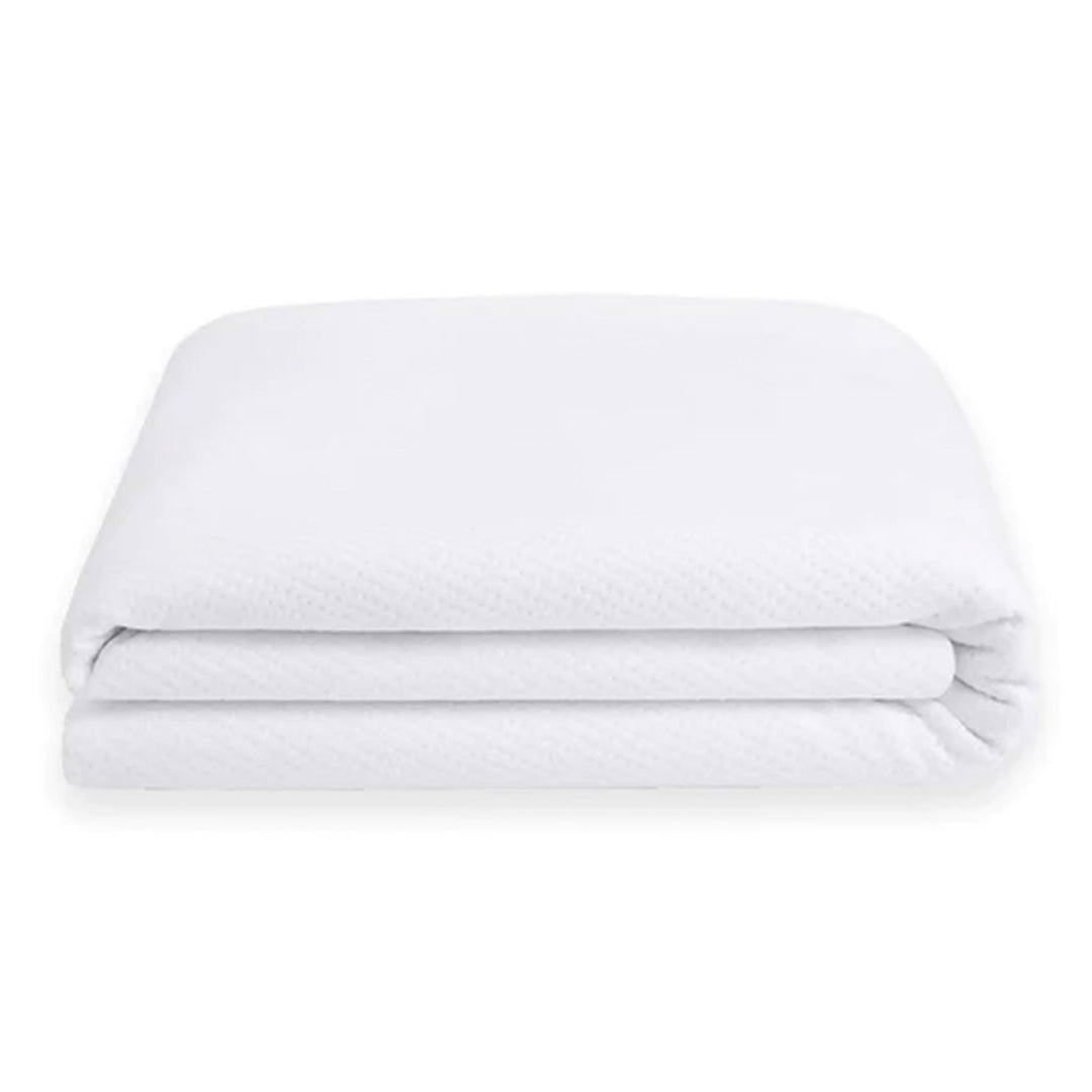Sleepgram Breathable Sweat Proof Cotton Cover Mattress Protector, Full, White - VMInnovations