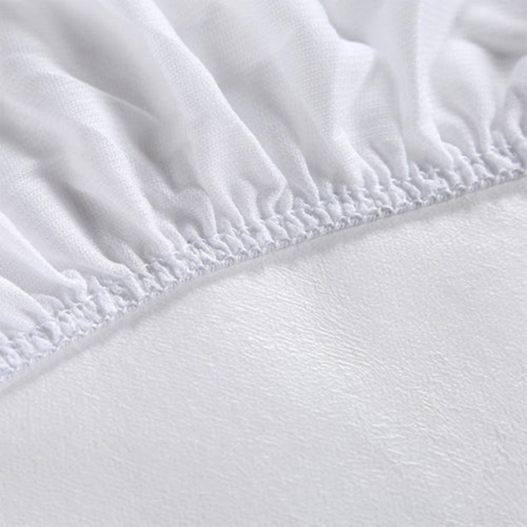 Sleepgram Breathable Sweat Proof Cotton Cover Mattress Protector, Full, White - VMInnovations