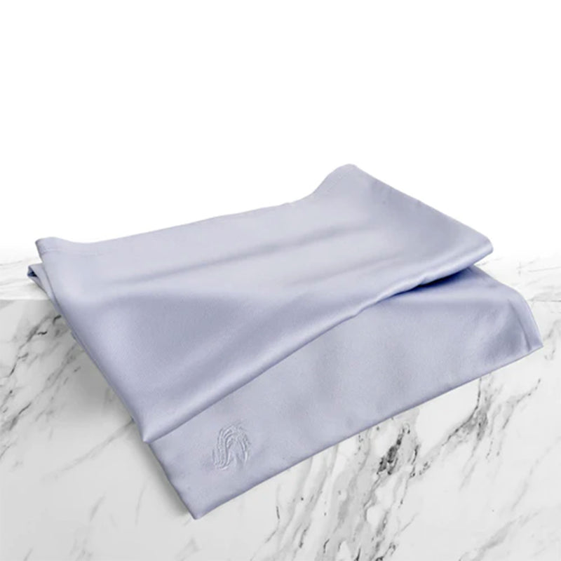 Sleepgram Regular King Size Breathable Cooling Grade 6A Silk Pillowcase, Grey