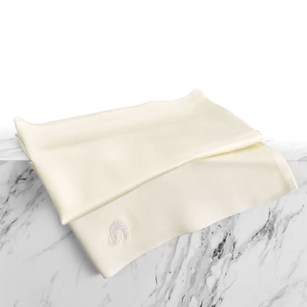 Sleepgram Regular King Size Breathable Cooling Grade 6A Silk Pillowcase, White - VMInnovations
