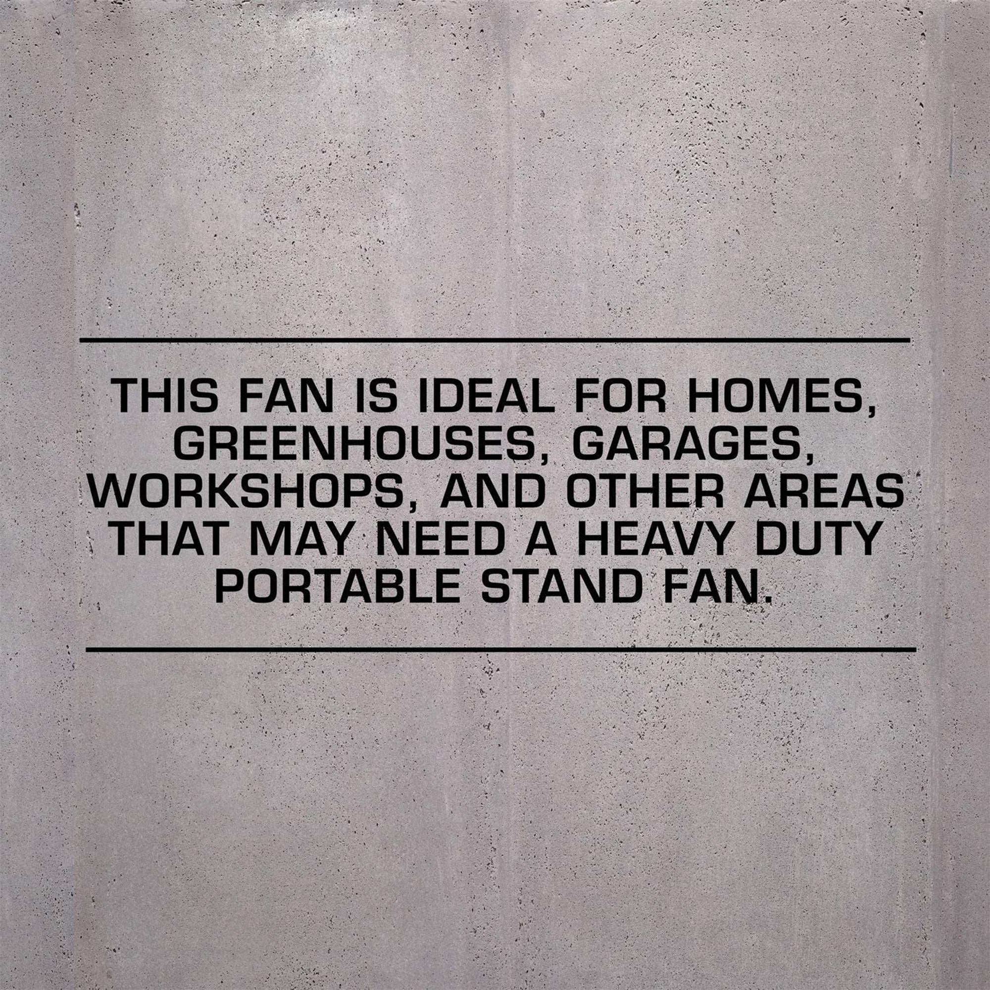 Hurricane Pro Series 20" High Velocity Oscillating Stand Fan, Black (Used)