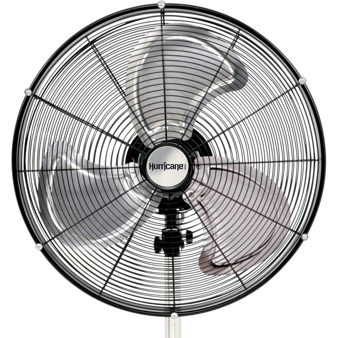 Hurricane Pro Series 20 Inch High Velocity Oscillating Pedestal Stand Fan, Black - VMInnovations