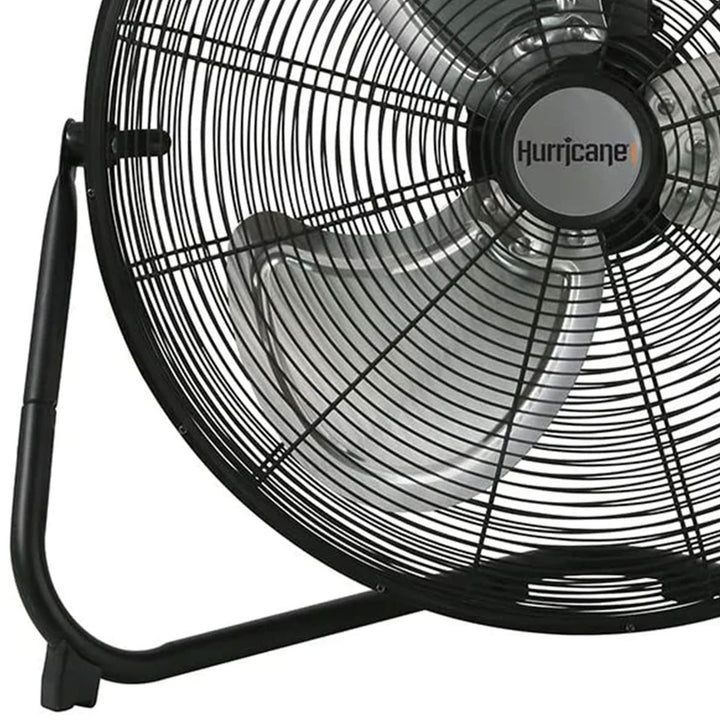 Hurricane Pro 20 Inch 3 Adjustable Speed High Velocity Metal Fan, Black