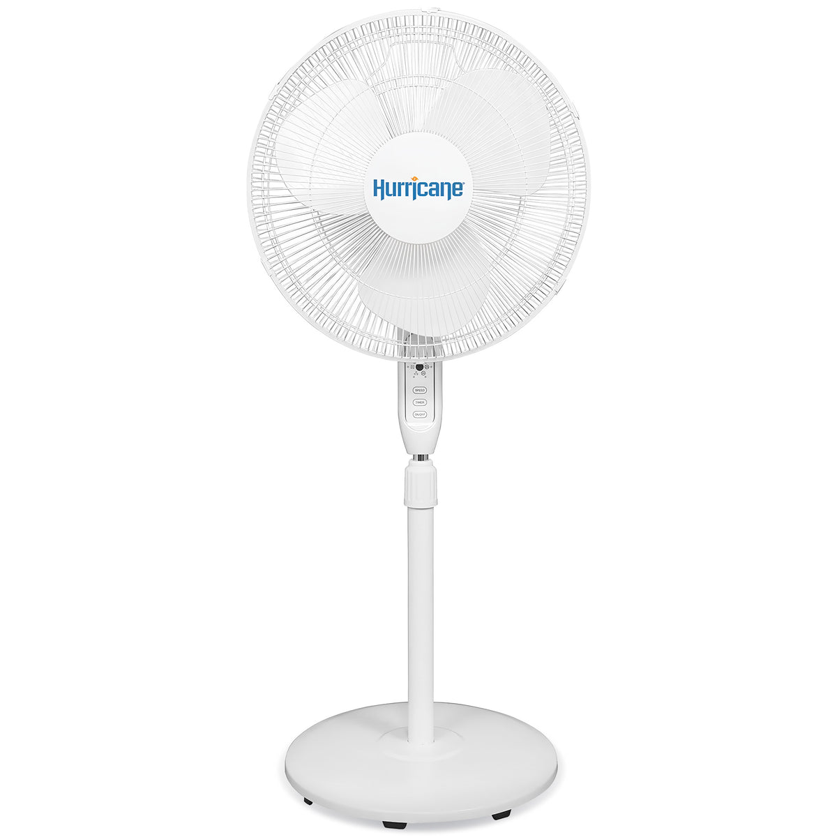 Hurricane 16" 3 Speed Oscillating Stand Pedestal Fan w/Remote, White (Open Box)