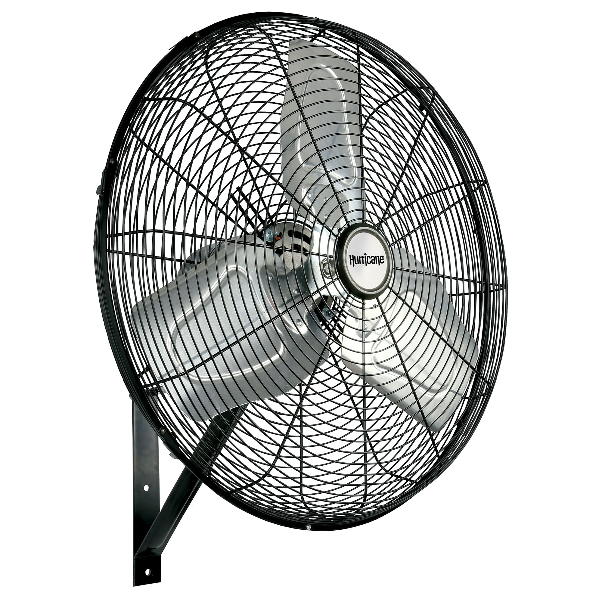 Hurricane 30 Inch Pro Grade Classic Oscillating Wall Mount Fan, Black (Used) - VMInnovations