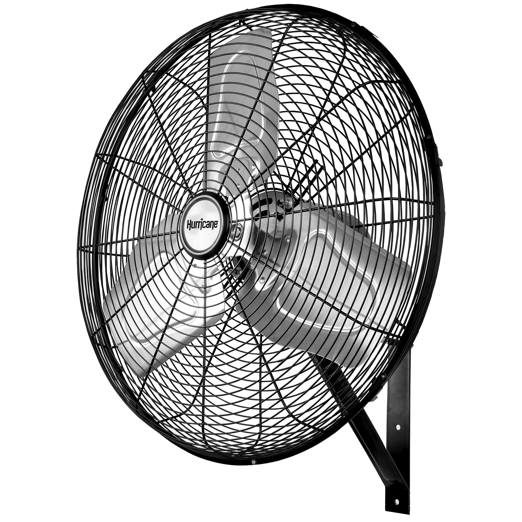 Hurricane 30' Pro Commercial Grade Oscillating Wall Mount Fan, Black (Damaged) - VMInnovations