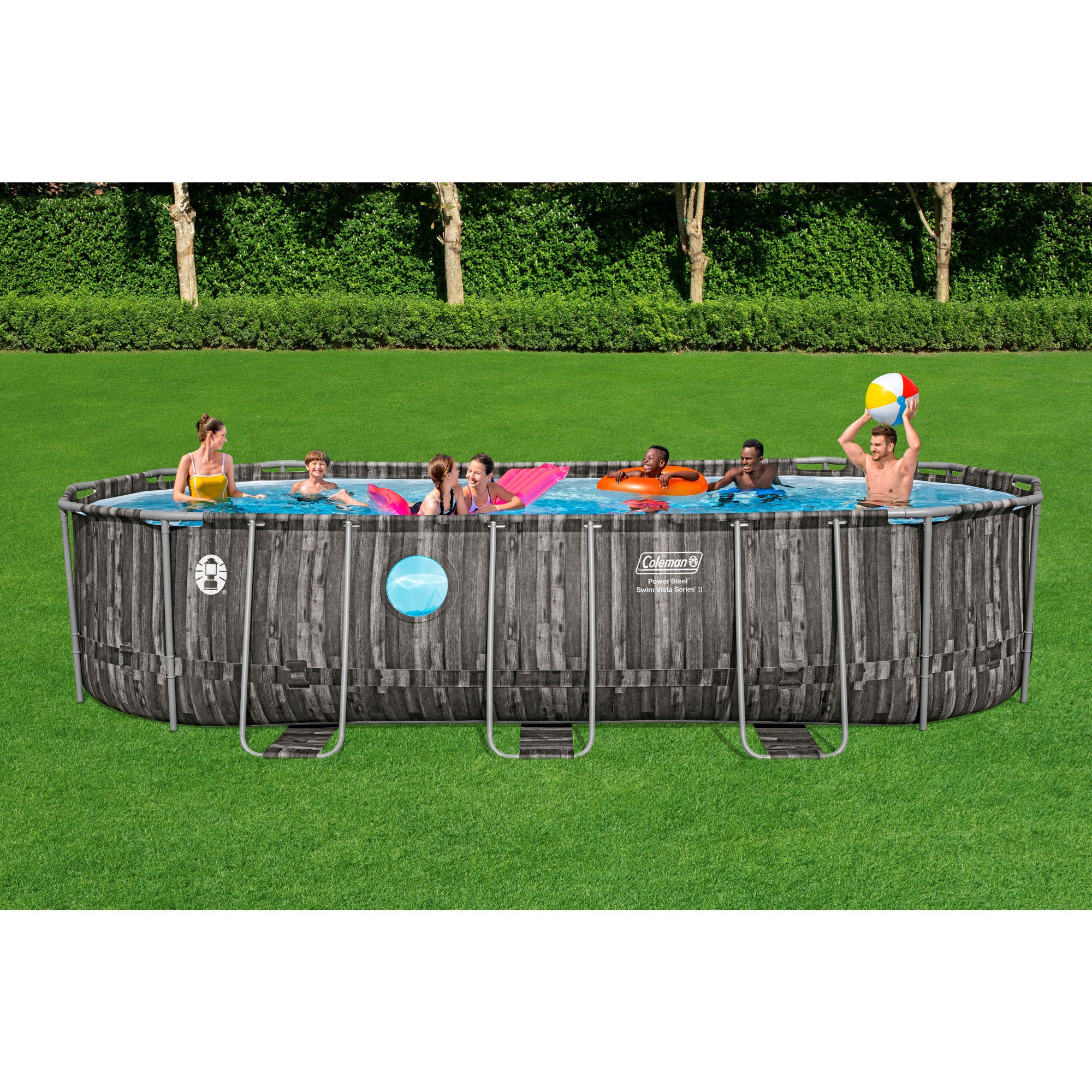 Coleman Power Steel Swim Vista 20' x 48" Above Ground Swimming Pool Set (Used)