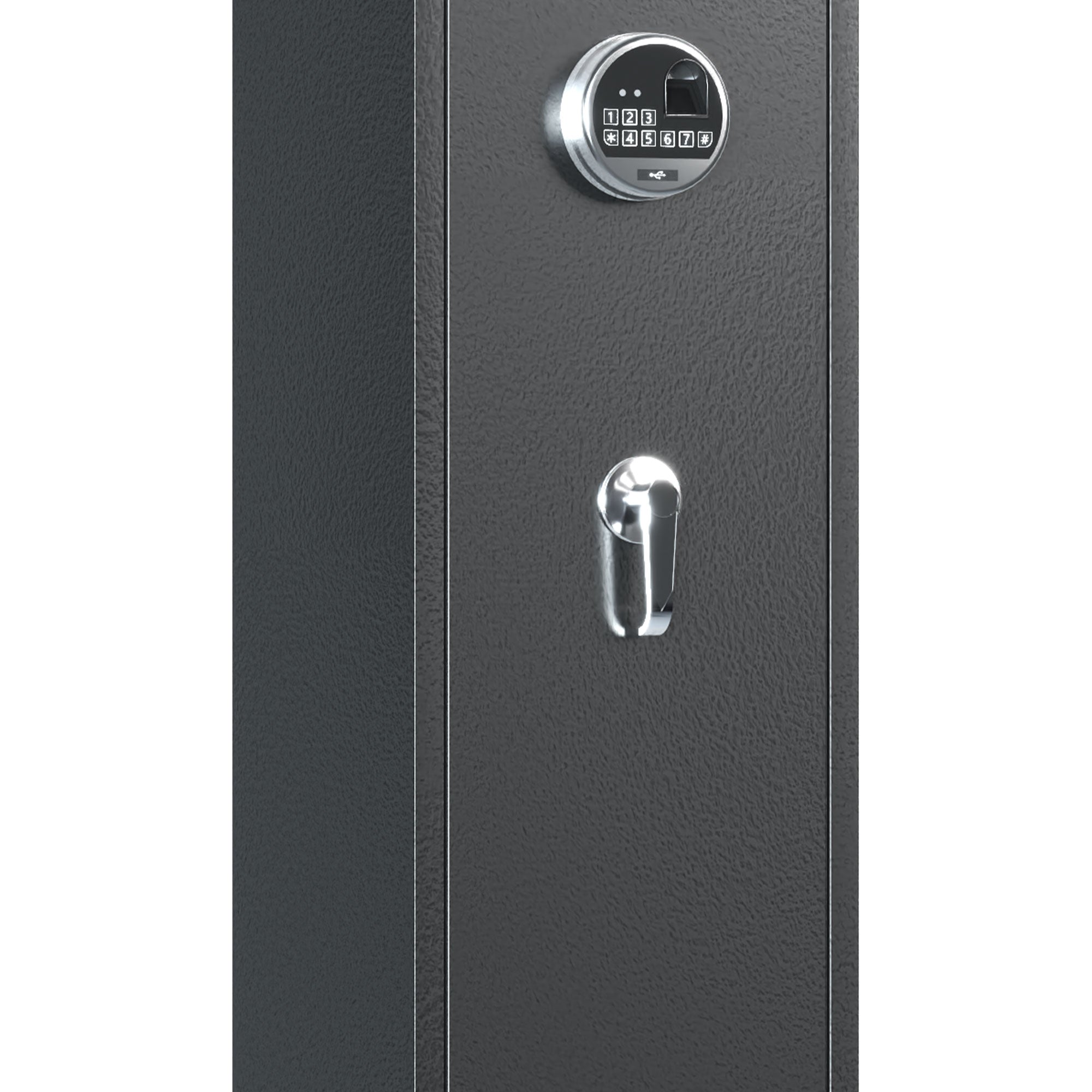 AOBABO 5-Rifle Gun Safe w/Keypad Lock, Security Cabinet Long Safes Gun Cabinet - VMInnovations