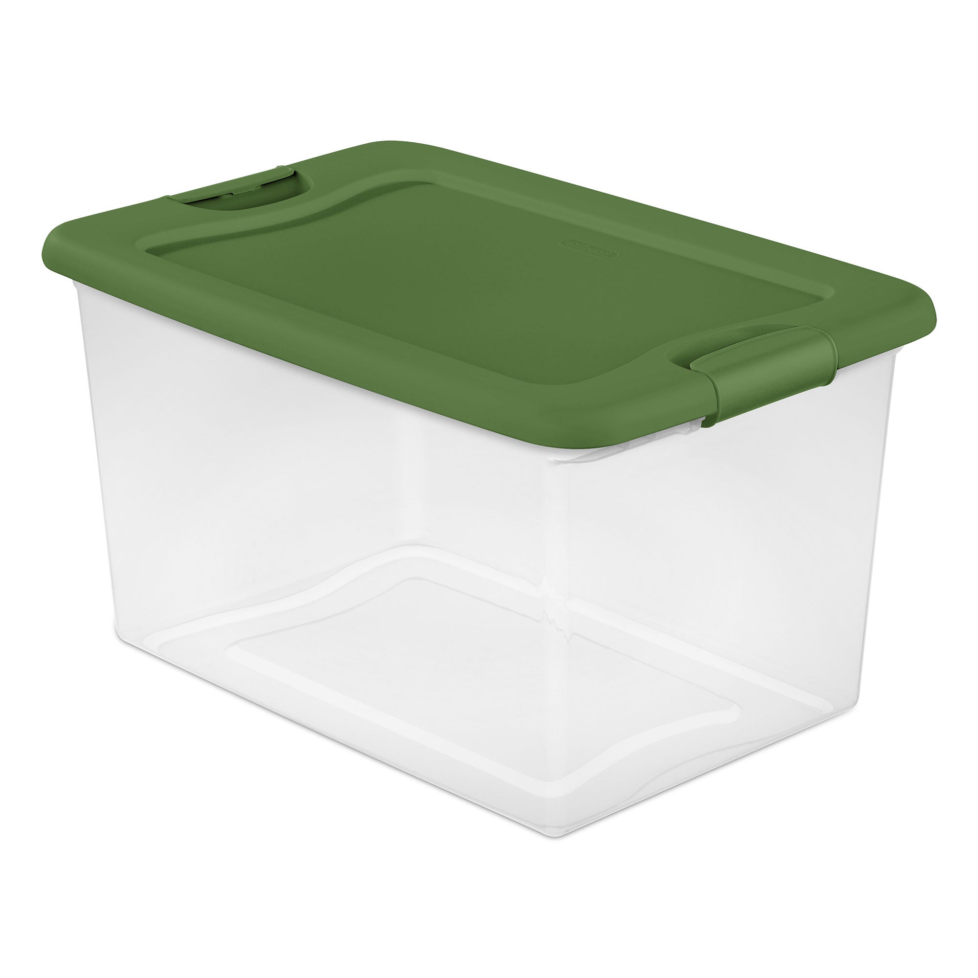 Sterilite 64 Qt Latching Plastic Holiday Storage Bin Clear Container, (18 Pack)