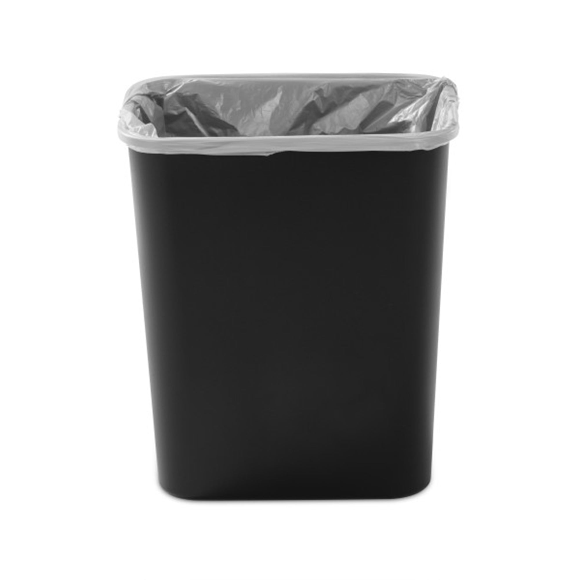 Sterilite 7.8 Gallon SwingTop Plastic Easy to Clean Wastebasket with Lid, Black
